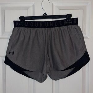 Gray Under Armour Athletic Shorts